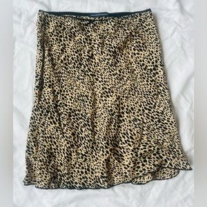 Leopard light wait skirt
